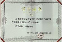 浙江省在鄂建筑业先进企业