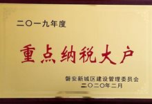 2019年度重点纳税大户